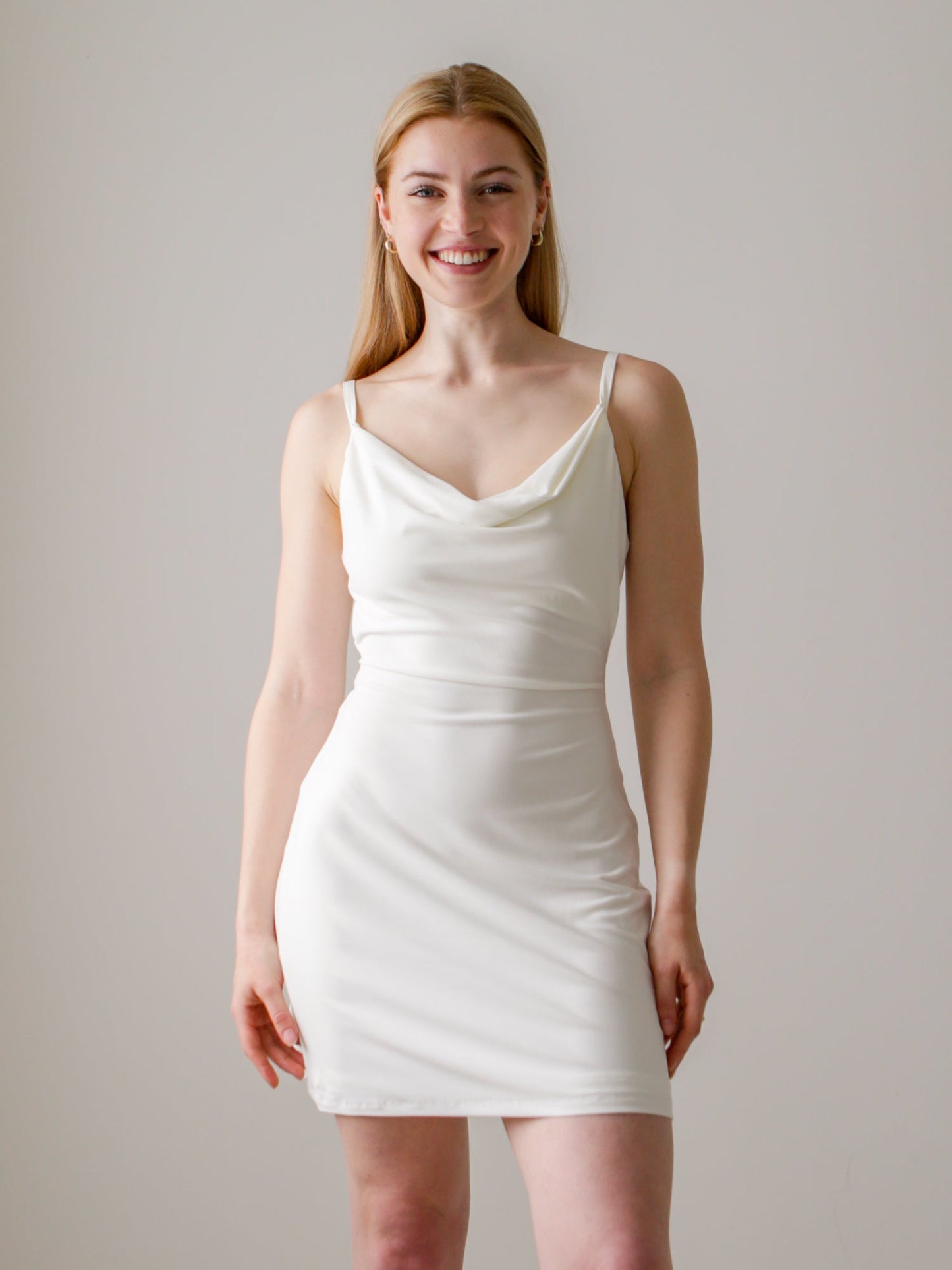 Eden Drape Mini Dress with Built-in-bra