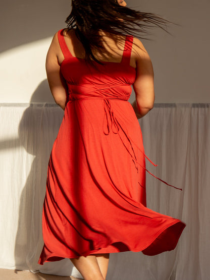 Audrey Midi Dress in Organic Bamboo
