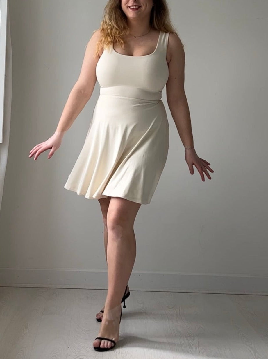 Tia Reversible Mini Dress in Organic Bamboo
