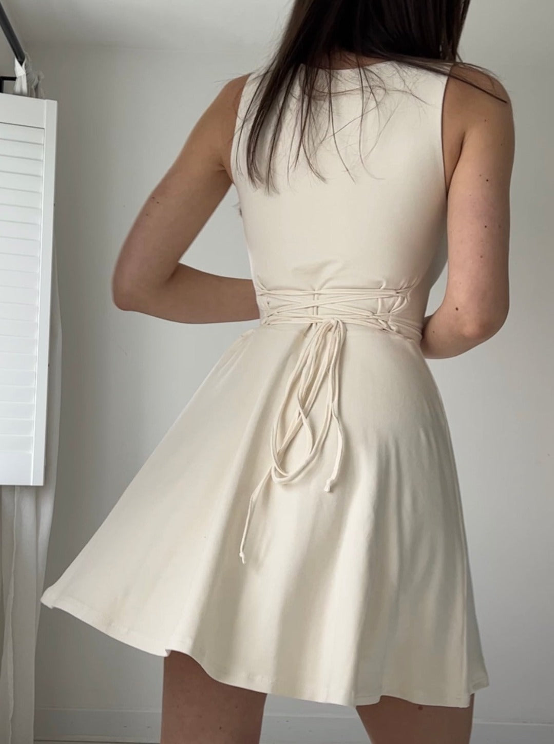 Tia Reversible Mini Dress in Organic Bamboo