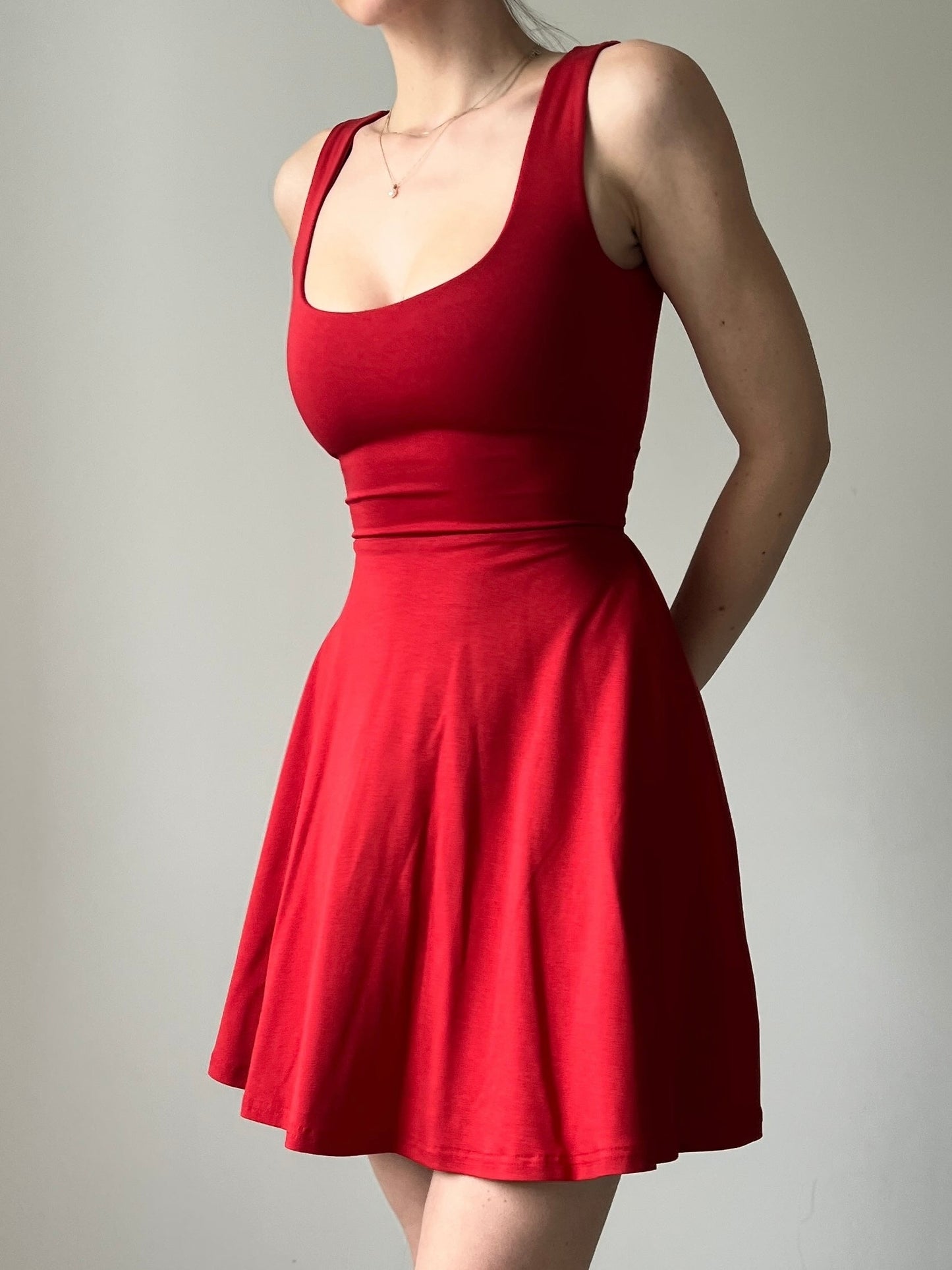 Tia Reversible Mini Dress in Organic Bamboo